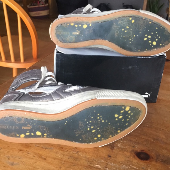 Alexander McQueen Puma Vulcan cut-out antique gold - Picture 4 of 5